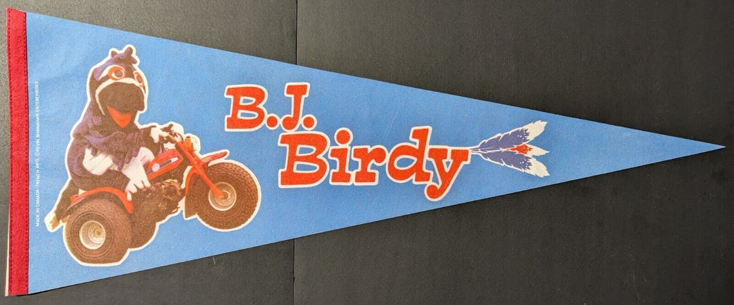 Toronto Blue Jays Original Mascot B.J. Birdy Felt Banner 29.5
