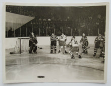 Load image into Gallery viewer, 1950 NHL Hockey Original Turofsky Photo Action Shot Type 1 Maple Leaf Gardens
