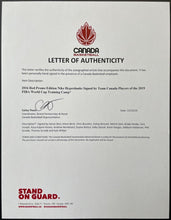 Load image into Gallery viewer, 2019 FIBA Canada Men&#39;s Basketball Team Signed Nike Hyperdunks Autographed LOA
