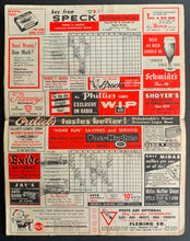 Load image into Gallery viewer, 1957 Philadelphia Phillies Vs Cincinnati Reds MLB Baseball Program Vintage
