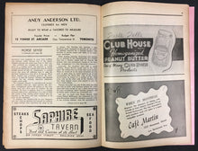 Load image into Gallery viewer, 1949 NHL Hockey Program Toronto Maple Leaf Sports Magazine Vs Detroit Red Wings
