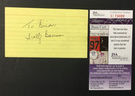 Scotty Bowman Autographed Index Card NHL HHOF Detroit Red Wings Signed Auto JSA