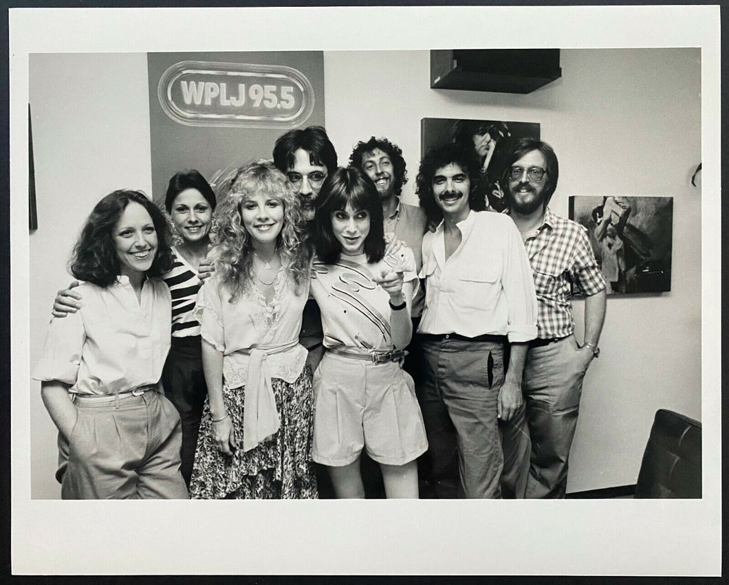 1980's Type 1 Photo Stevie Nicks + Joan Jett New York City Radio Station Visit