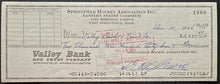 Load image into Gallery viewer, 1964 NHL Hockey Bruins HOFer Eddie Shore Signed Cheque Autographed Check LOA
