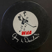 Load image into Gallery viewer, 1973-74 Toronto Toros WHA Hockey Official Game Puck Biltrite Old Slug Davidson
