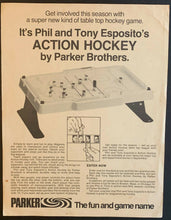 Load image into Gallery viewer, 1972 Rare Table Hockey Flyer Featuring Phil + Tony Esposito Facsimile Signed
