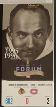 Load image into Gallery viewer, 1996 Montreal Forum Final Season Ticket Book With Last Game Played Mahovlich Roy
