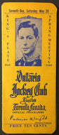 1949 Kings Plate 90th Running Racing Program Woodbine Racetrack EP Taylor Wins