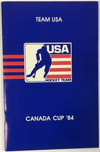 Load image into Gallery viewer, 1984 Canada Cup Team USA Hockey Media Guide Lots Of NHL Players In Lineup
