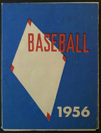 1956 MLB Baseball Schedule AL NL IL AA Leagues Crown Life Insurance Vintage