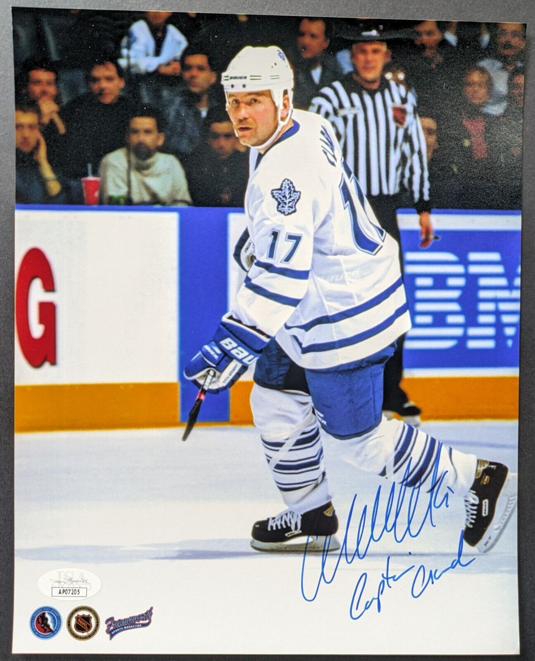 Wendel Clark Autographed Hockey Photo Signed Toronto Maple Leafs NHL JSA COA