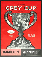 1961 Grey Cup Program CFL Football Exhibition Stadium Hamilton vs Winnipeg