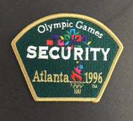 1996 Olympic Games Atlanta Security Patch Jersey Shirt Crest Vintage