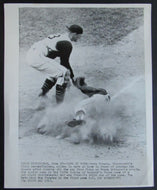 1962 Forbes Field MLB Baseball Photo Cincinnati vs Pittsburgh Pinson & Robinson