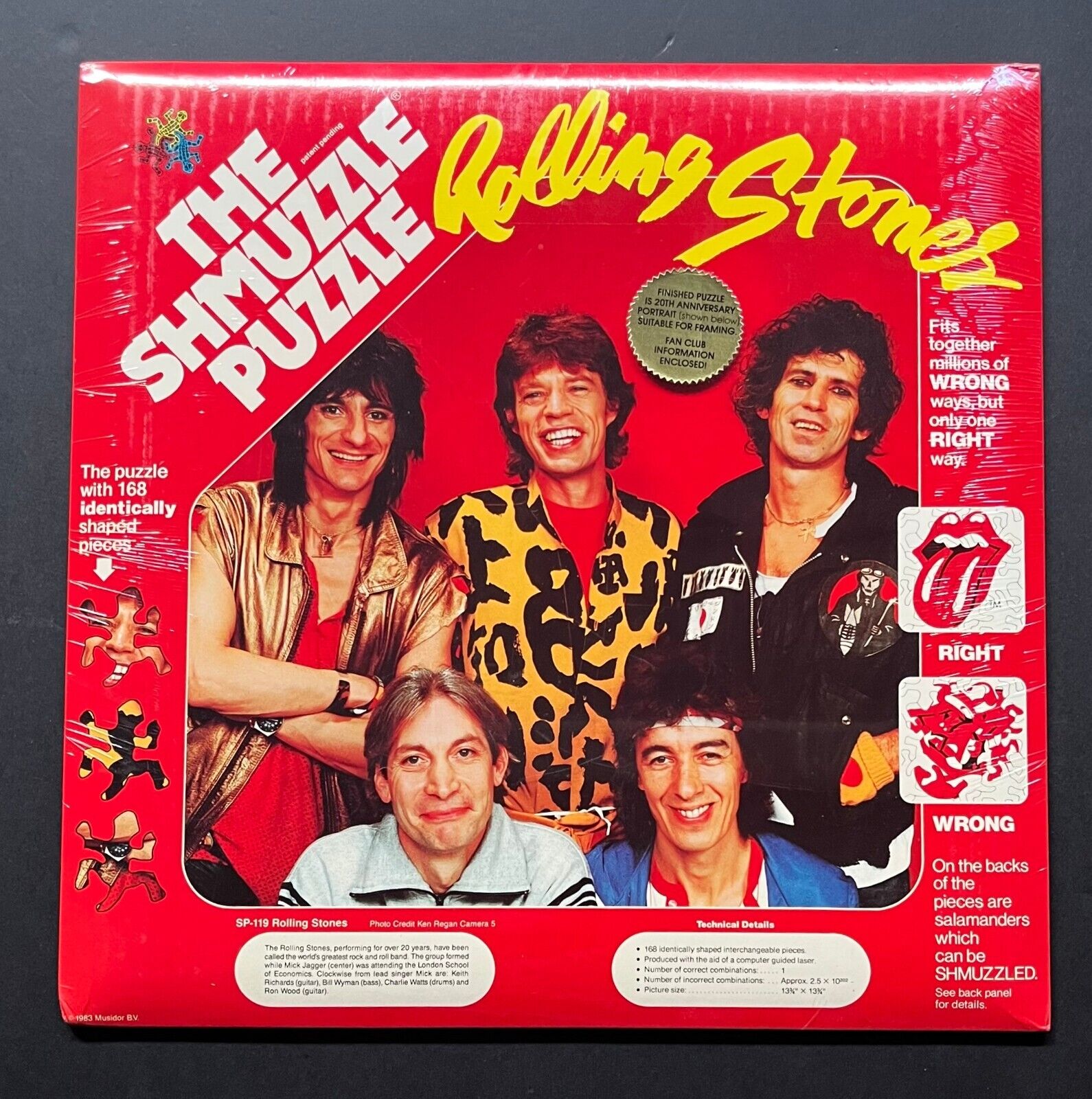 1983 Rolling Stones Shmuzzle Puzzle Factory Sealed Vintage – Glory