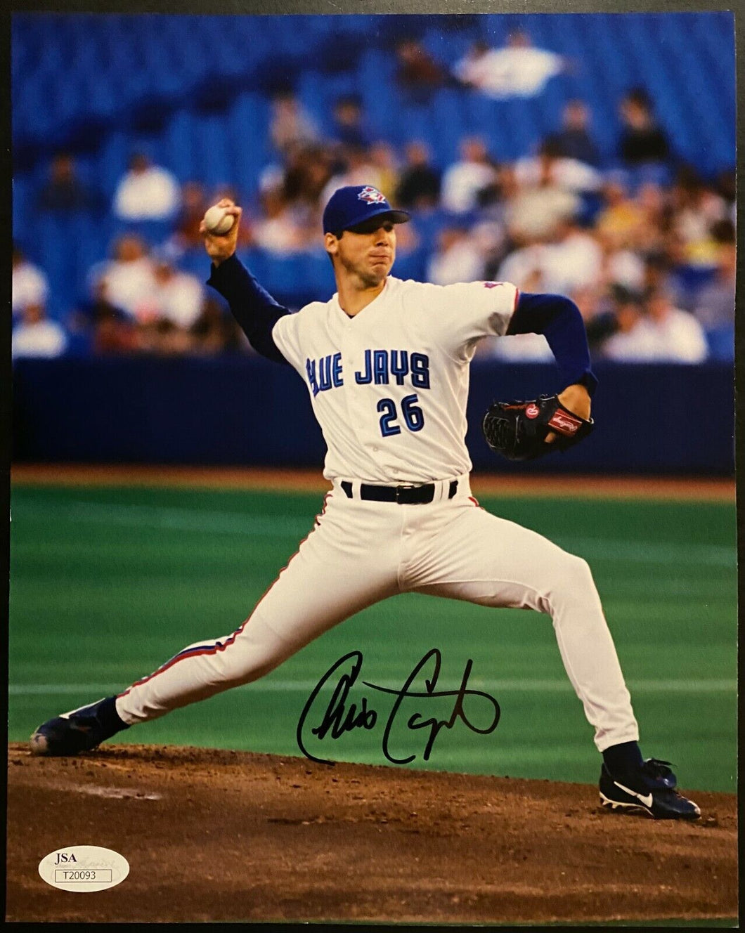 Chris Carpenter Signed Toronto Blue Jays Photo Autographed MLB Baseball JSA COA