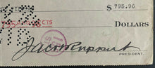 Load image into Gallery viewer, 1927 Jacob Ruppert + Ed Barrow Signed NY Yankees Check Autographed Cheque JSA
