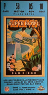 2003 NFL Football Super Bowl XXXVII Ticket TB Buccaneers Beat Oakland Raiders