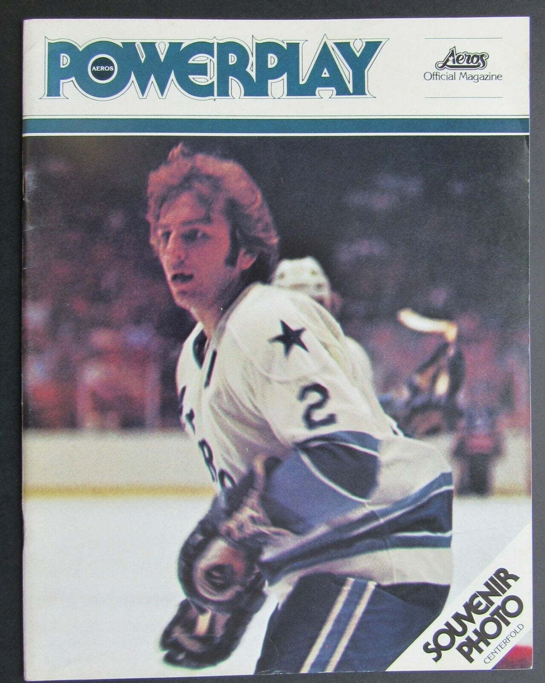 1975 - 1976 Powerplay WHA Official Program Houston Aeros vs Quebec Nordiques