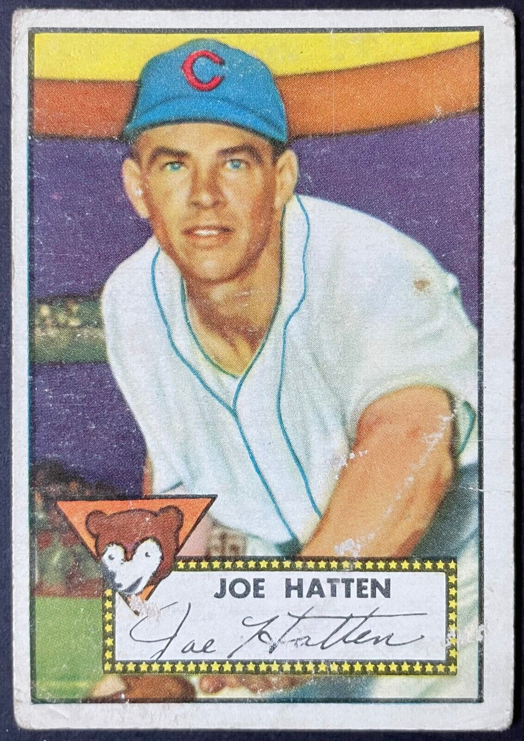1952 Topps Baseball Joe Hatten #194 Chicago Cubs MLB Card Vintage