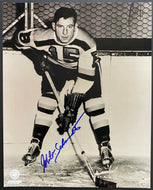 Signed NHL Hockey Hall Of Fame Boston Bruins Milt Schmidt Autographed Photograph