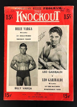 Load image into Gallery viewer, 1950 The Knockout Official Fite Program Billy Varga Leo Garibaldi
