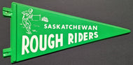 1960s Saskatchewan Rough Riders Plastic Mini Pennants CFL Canadian Football