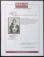 Load image into Gallery viewer, 1957 Turofsky Type 1 Photo Rookie Bobby Baun NHL Toronto Maple Leafs LOA
