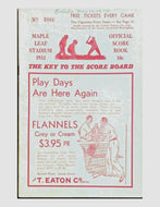 1933 Maple Leaf Stadium Baseball International League Team v Rochester Red Wings