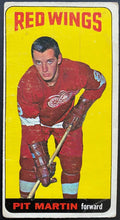 Load image into Gallery viewer, 1964-65 Vintage Detroit Red Wings Pit Martin Topps Tallboy NHL Hockey Card
