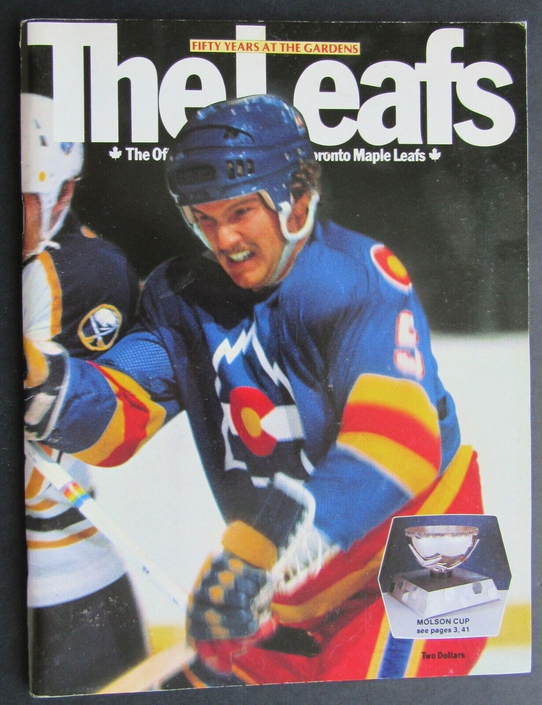 1982 Maple Leaf Gardens 50th Anniversary NHL Program Toronto Leafs vs Rockies