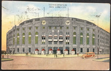 Load image into Gallery viewer, 1920s Yankee Stadium Baseball Postcard New York City MLB Ball Park
