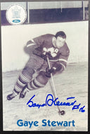 Gaye Stewart Autographed Toronto Maple Leafs Photo Signed NHL