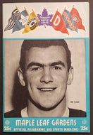 1957 Maple Leaf Gardens OHA Junior A Program Ottawa Junior Canadiens v Marlboros