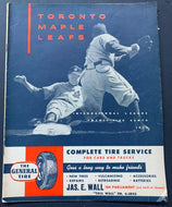 1953 Toronto Maple Leaf Stadium Baseball IL Program Leafs vs Syracuse