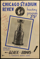1962 NHL Hockey Stanley Cup Finals Game 6 Program Toronto Maple Leafs Blackhawks