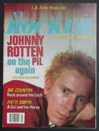 1984 New York Rocker Magazine - Johnny Rotten Cover Vintage Music Sex Pistols