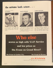 Load image into Gallery viewer, 1969 NHL Hockey Program Detroit Red Wings Toronto Maple Leafs Old Timers Game
