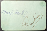 Boris Karloff Autographed Note Page Signed Paper English Actor LOA JSA