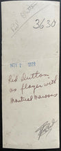 Load image into Gallery viewer, 1928 Vintage NHL Hockey Montreal Maroons HOFer Red Dutton Photograph LOA
