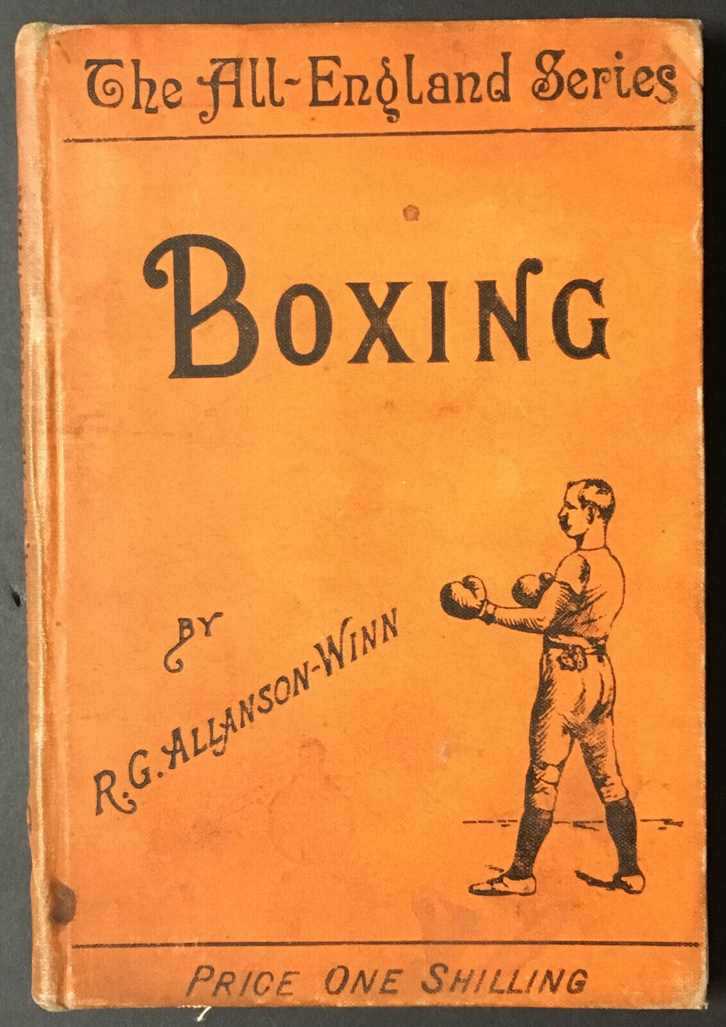 1903 The All England Series Boxing Book R.G. Allanson Winn Great Advertising