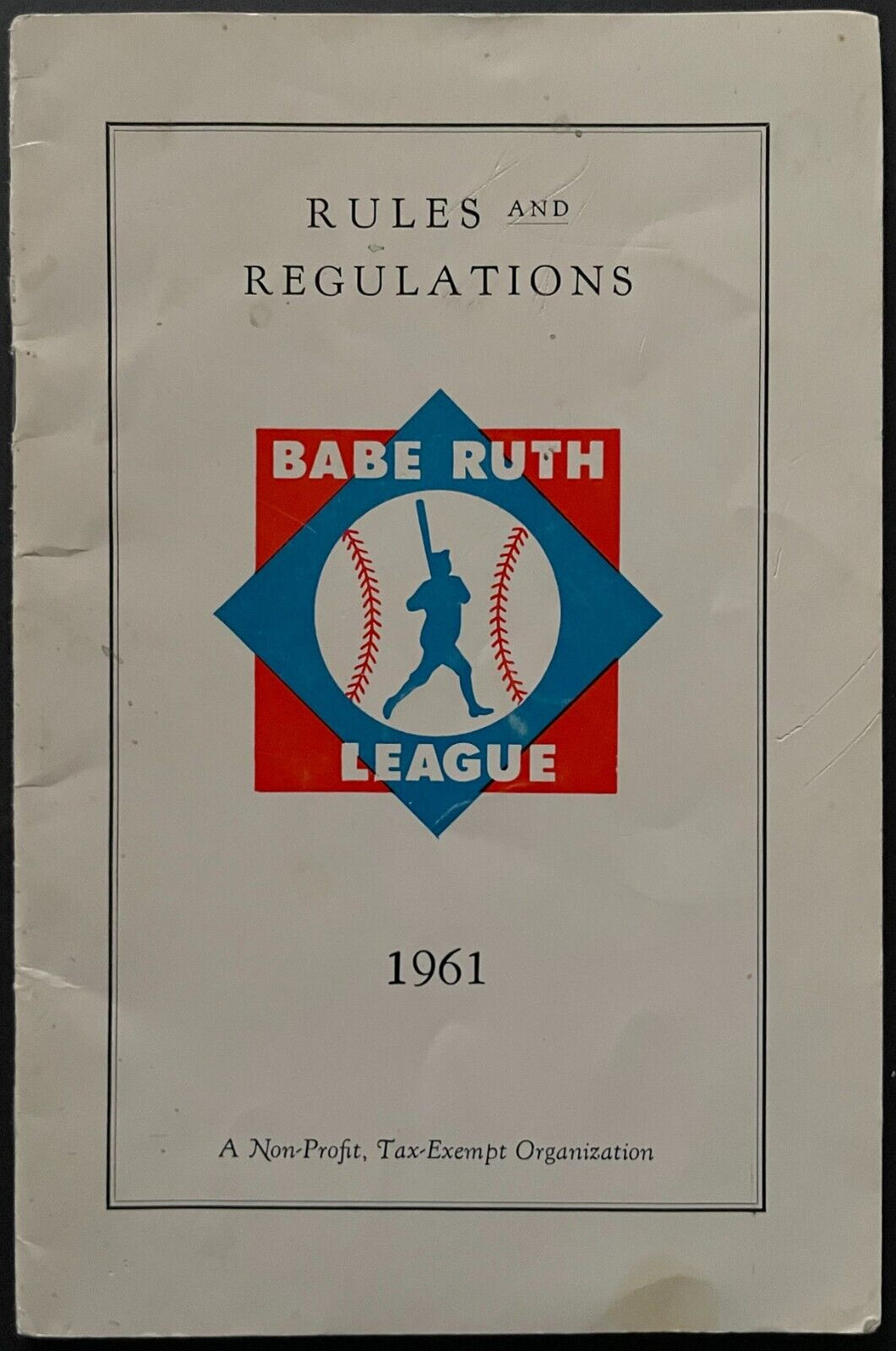 1961 Babe Ruth League Rules Booklet MLB New York Yankees Bambino HOFer Vintage