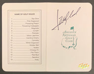 1994 + 1999 Masters Golf Champion Jose Marie Olazabel Auto Signed Scorecard