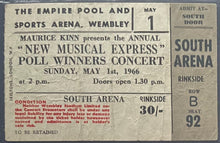 Load image into Gallery viewer, 1966 The Beatles Final UK Concert Ticket Stub New Musical Express Wembley Arena
