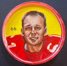 Load image into Gallery viewer, 1963 Nalley&#39;s Potato Chips CFL Football Token Plastic Coin 66 Ed Nickla Alouette
