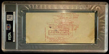 Load image into Gallery viewer, 1943 MLB Baseball HOFer Signed Check Walter Johnson Autographed Cheque PSA 9

