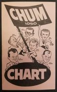1962 1050 Chum Chart Radio Station Survey Music Toronto 4 Seasons