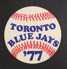 Load image into Gallery viewer, 1977 Toronto Blue Jays Inaugural Season Decal Sticker Baseball Vtg MLB Canada

