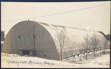 Load image into Gallery viewer, 1908 Postcard Mitchell Ontario Arena Where Howie Morenz Played 1st Hockey Game
