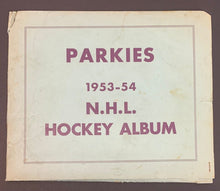 Load image into Gallery viewer, 1953-54 Parkhurst Parkies NHL Hockey Album + 11 Card Sheets Vintage
